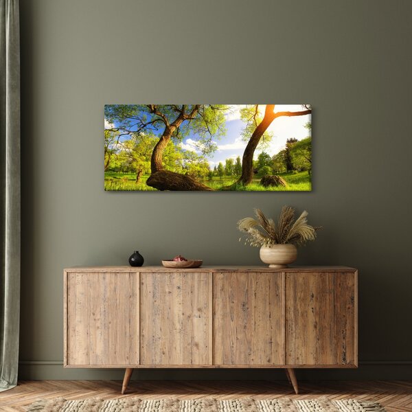 Slika proljetne livade (120x50 cm)