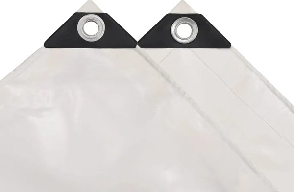 Cerada 650 g/m² 2 5 x 3 5 m bijela - Bijela 2 5 x 3 5 m with eyelets