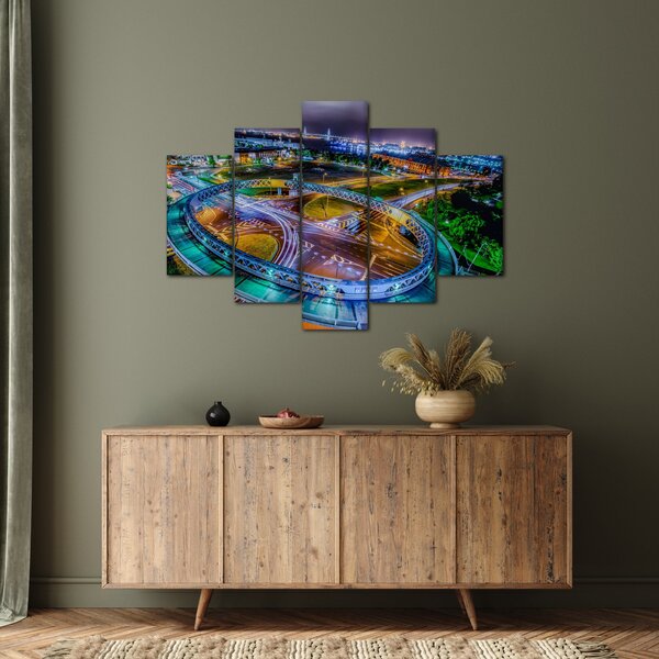 Slika - panorama noćnog grada (150x105 cm)