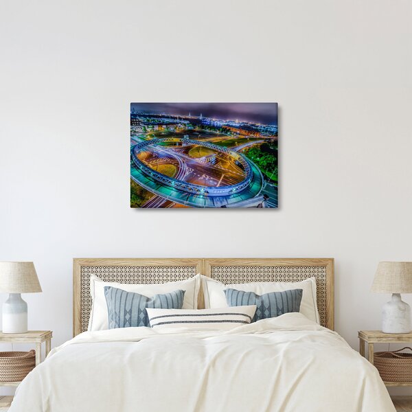 Slika - panorama noćnog grada (70x50 cm)