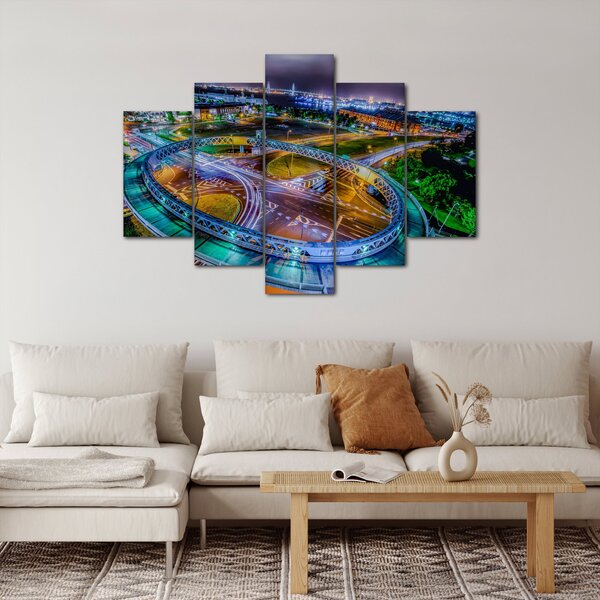 Slika - panorama noćnog grada (150x105 cm)