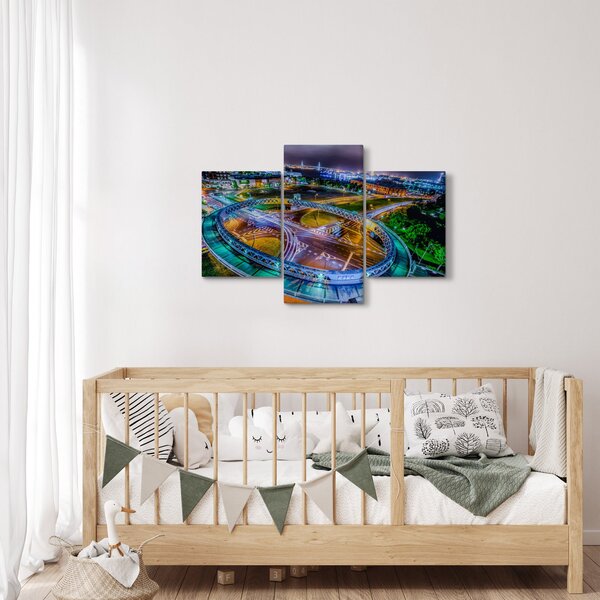 Slika - panorama noćnog grada (90x60 cm)