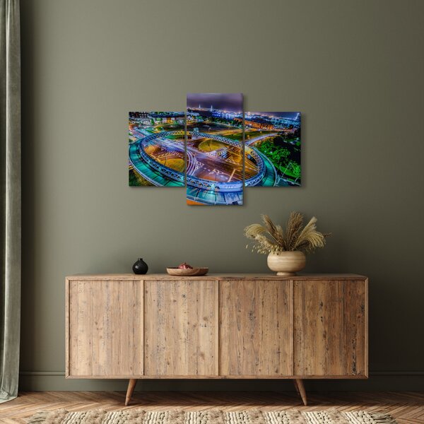 Slika - panorama noćnog grada (90x60 cm)