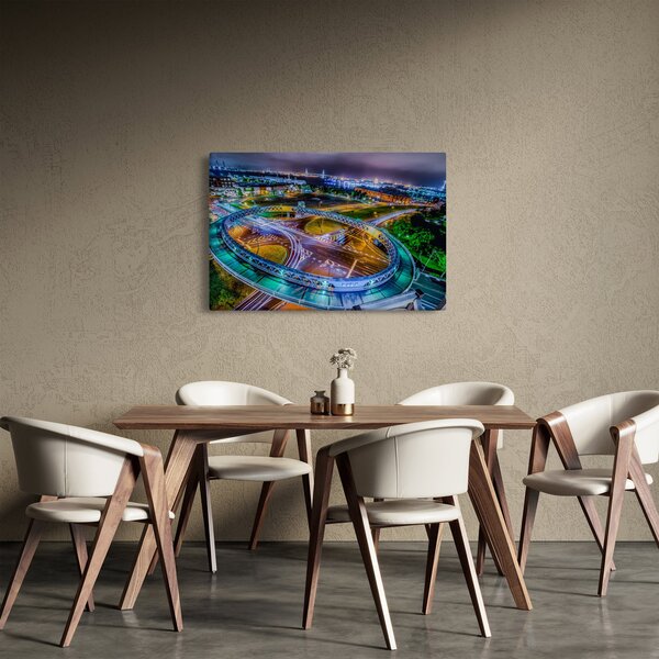 Slika - panorama noćnog grada (90x60 cm)