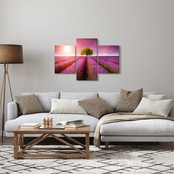 Slika polja s lavandom (90x60 cm)