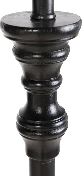 Pametna podna svjetiljka crna s abažurom u boji zelene trave uključujući Wifi A60 - Classico