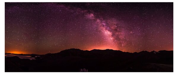 Slika ružičastog mliječnog puta (120x50 cm)