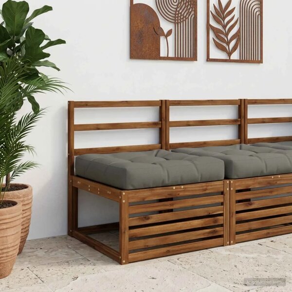 Jastučić za sjedalo od 1 dijela VIANEN 100% poliester Siva - Siva 60 x 60 x 12 cm 1