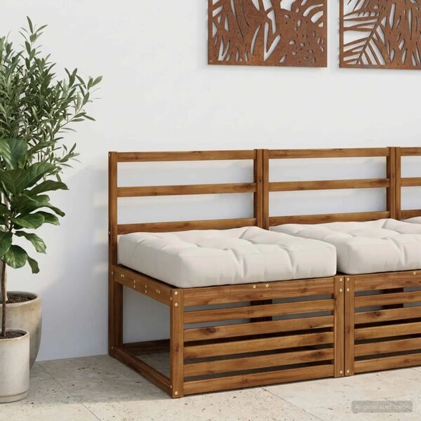 Jastučić za sjedalo od 1 dijela VIANEN 100% poliester Bijela - Bijela 70 x 70 x 12 cm 1