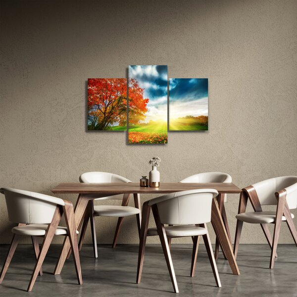 Slika krajolika okupanog sunčevom svjetlošću (90x60 cm)