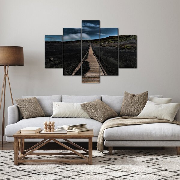Slika drvene staze u sumrak (150x105 cm)
