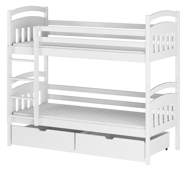 Zondo Dječji krevet 90 x 200 cm Galvin (s podnicom i prostorom za odlaganje) (bijela). 1013523