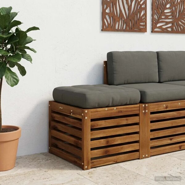 Jastučić za sjedalo od 1 dijela VIANEN 100% poliester Siva - Siva 40 x 40 x 12 cm 1