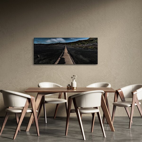 Slika drvene staze u sumrak (120x50 cm)