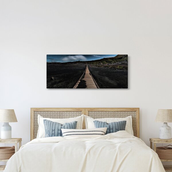 Slika drvene staze u sumrak (120x50 cm)