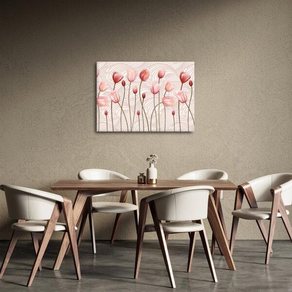 Slika - Ružičasti tulipani (70x50 cm)