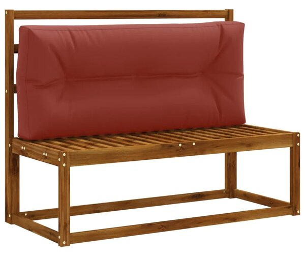 Jastučić za palete VIANEN 100% poliester Crvena - Crvena 120 x 50 x 12 cm