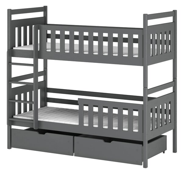 Zondo Dječji krevet 80 x 190 cm Mao (s podnicom i prostorom za odlaganje) (grafit). 1013390