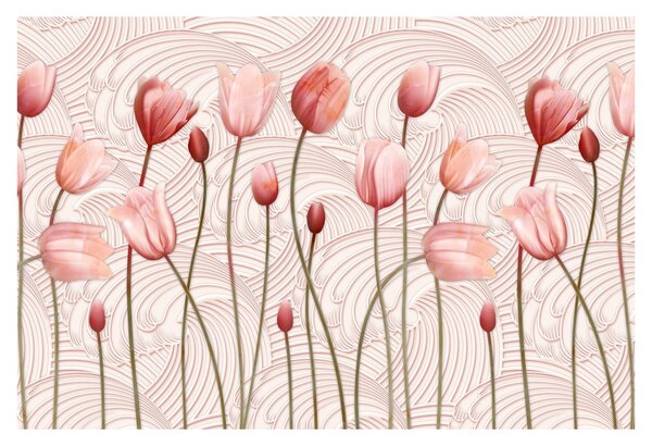 Slika - Ružičasti tulipani (90x60 cm)