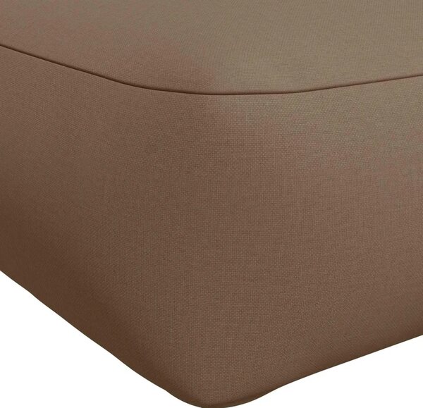 Jastučić za palete VIANEN 100% poliester Sivosmeđa - Sivosmeđa 120 x 50 x 12 cm