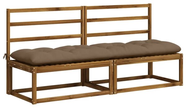 Jastučić za klupu VIANEN 100% poliester Sivosmeđa - Sivosmeđa 200 x 50 x 12 cm