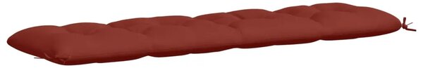 Jastučić za klupu VIANEN 100% poliester Crvena 200 x 50 x 12 cm - Crvena 200 x 50 x 12 cm