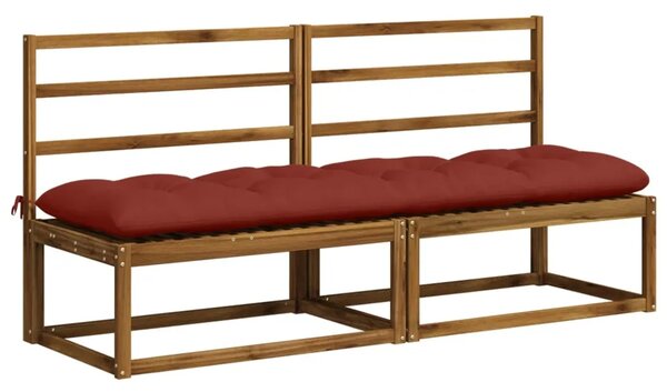 Jastučić za klupu VIANEN 100% poliester Crvena 200 x 50 x 12 cm - Crvena 200 x 50 x 12 cm