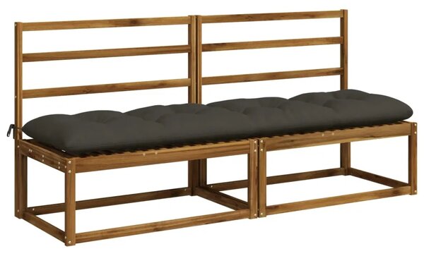 Jastučići za klupe VIANEN 2 kom. 100% poliester Antracit - Antracit 190 x 60 x 12 cm