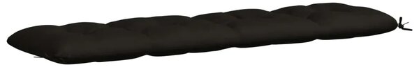 Jastučić za klupu VIANEN 100% poliester Crna 200 x 50 x 12 cm - Crna 200 x 50 x 12 cm