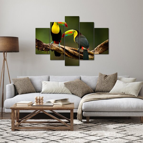 Slika tukana koji sjede, Kostarika (150x105 cm)