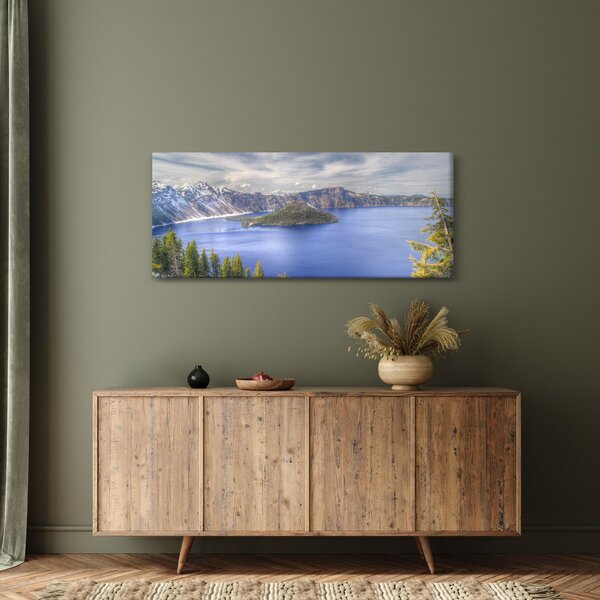 Slika planinskog jezera (120x50 cm)