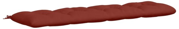 Jastučić za klupu VIANEN 100% poliester Crvena 200 x 50 x 12 cm - Crvena 200 x 50 x 12 cm