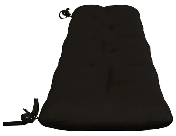 Jastučići za klupe VIANEN 2 kom. 100% poliester Crna - Crna 200 x 30 x 12 cm