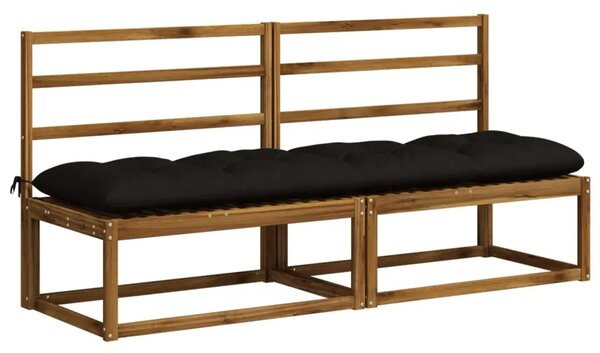 Jastučić za klupu VIANEN 100% poliester Crna 200 x 50 x 12 cm - Crna 200 x 50 x 12 cm