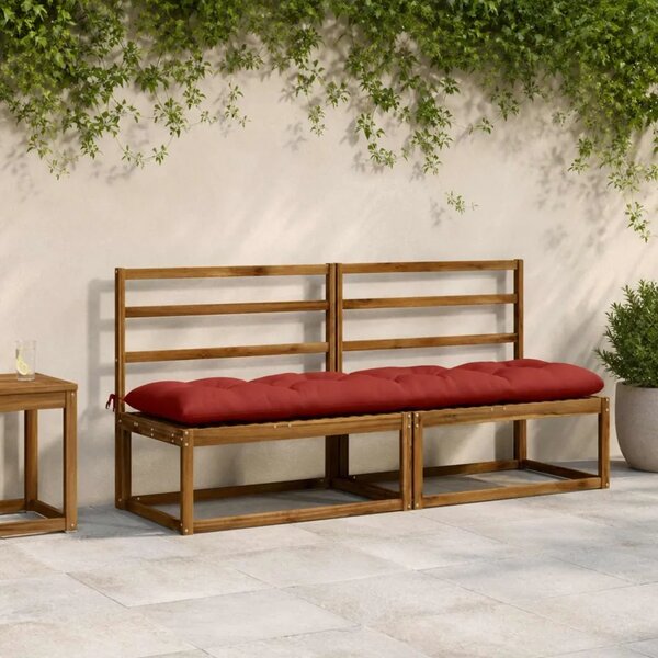 Jastučić za klupu VIANEN 100% poliester Crvena 200 x 50 x 12 cm - Crvena 200 x 50 x 12 cm