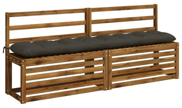 Jastučići za klupe VIANEN 2 kom. 100% poliester Antracit - Antracit 180 x 30 x 12 cm