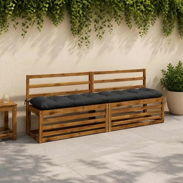 Jastučići za klupe VIANEN 2 kom. 100% poliester Antracit - Antracit 190 x 40 x 12 cm