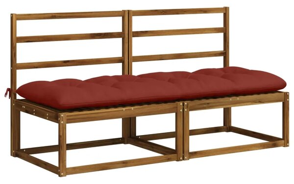 Jastučić za klupu VIANEN 100% poliester Crvena 180 x 60 x 12 cm - Crvena 180 x 60 x 12 cm