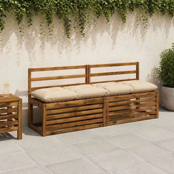 Jastučići za klupe VIANEN 2 kom. 100% poliester Krem - Krem 170 x 40 x 12 cm
