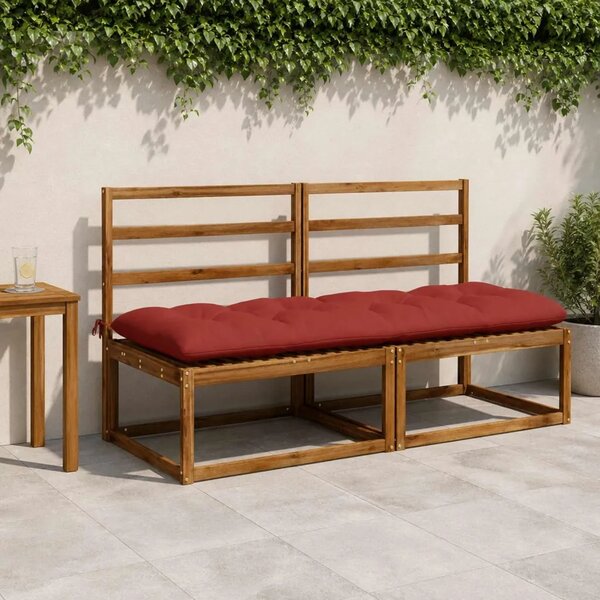 Jastučić za klupu VIANEN 100% poliester Crvena 180 x 60 x 12 cm - Crvena 180 x 60 x 12 cm