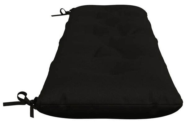 Jastučići za klupe VIANEN 2 kom. 100% poliester Crna - Crna 160 x 40 x 12 cm