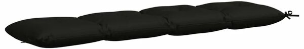 Jastučići za klupe VIANEN 2 kom. 100% poliester Crna - Crna 160 x 40 x 12 cm