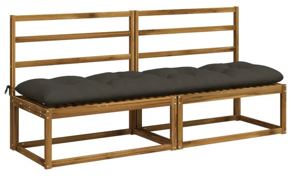 Jastučići za klupe VIANEN 2 kom. 100% poliester Antracit - Antracit 190 x 50 x 12 cm