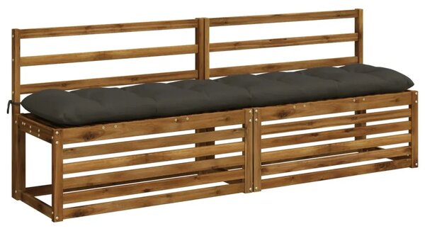 Jastučići za klupe VIANEN 2 kom. 100% poliester Antracit - Antracit 190 x 40 x 12 cm