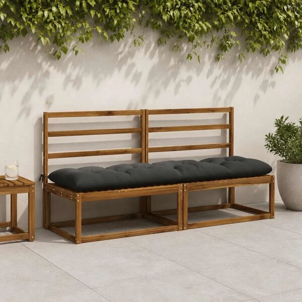 Jastučić za klupu VIANEN 100% poliester Antracit - Antracit 190 x 50 x 12 cm