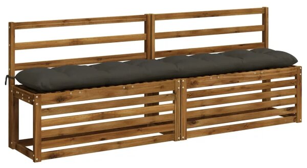 Jastučići za klupe VIANEN 2 kom. 100% poliester Antracit - Antracit 190 x 30 x 12 cm