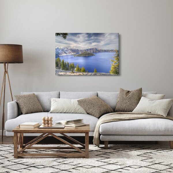 Slika planinskog jezera (90x60 cm)