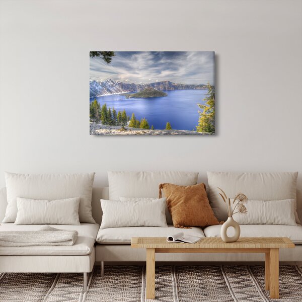 Slika planinskog jezera (90x60 cm)