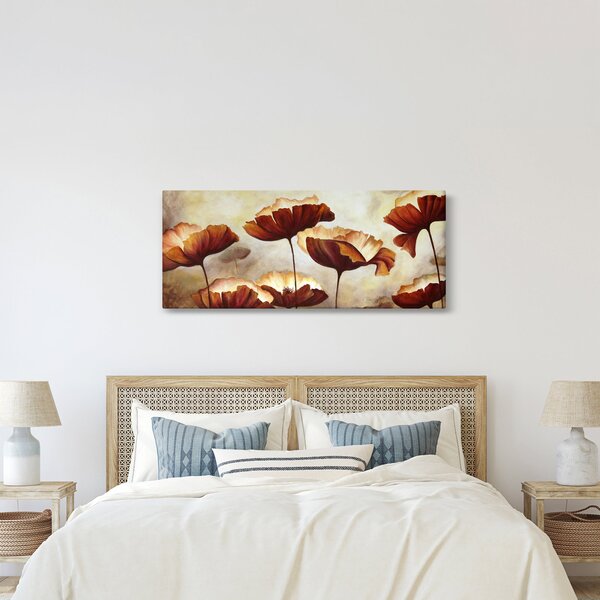 Slika crvenog cvijeća (120x50 cm)