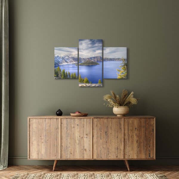 Slika planinskog jezera (90x60 cm)